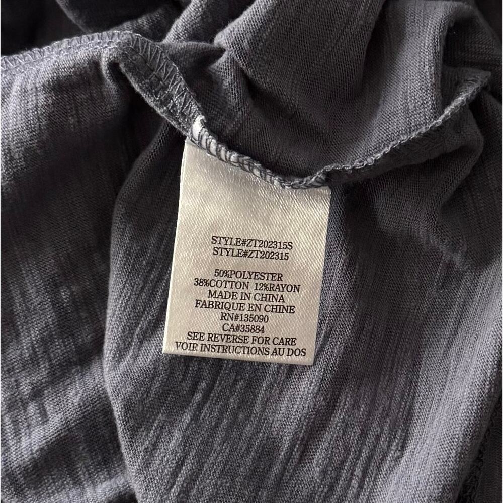 New Z Supply Keeley Crew Tee in Jet Set Grey Women's Size L - Picture 5 of 8